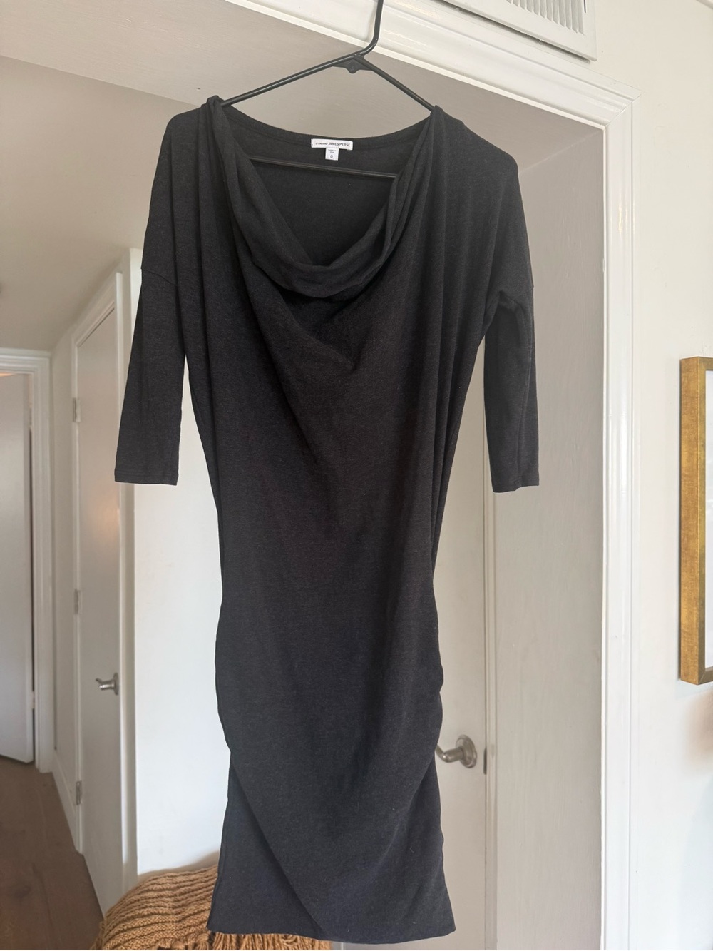James Pearce 3/4 sleeve black dress